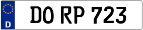Trailer License Plate